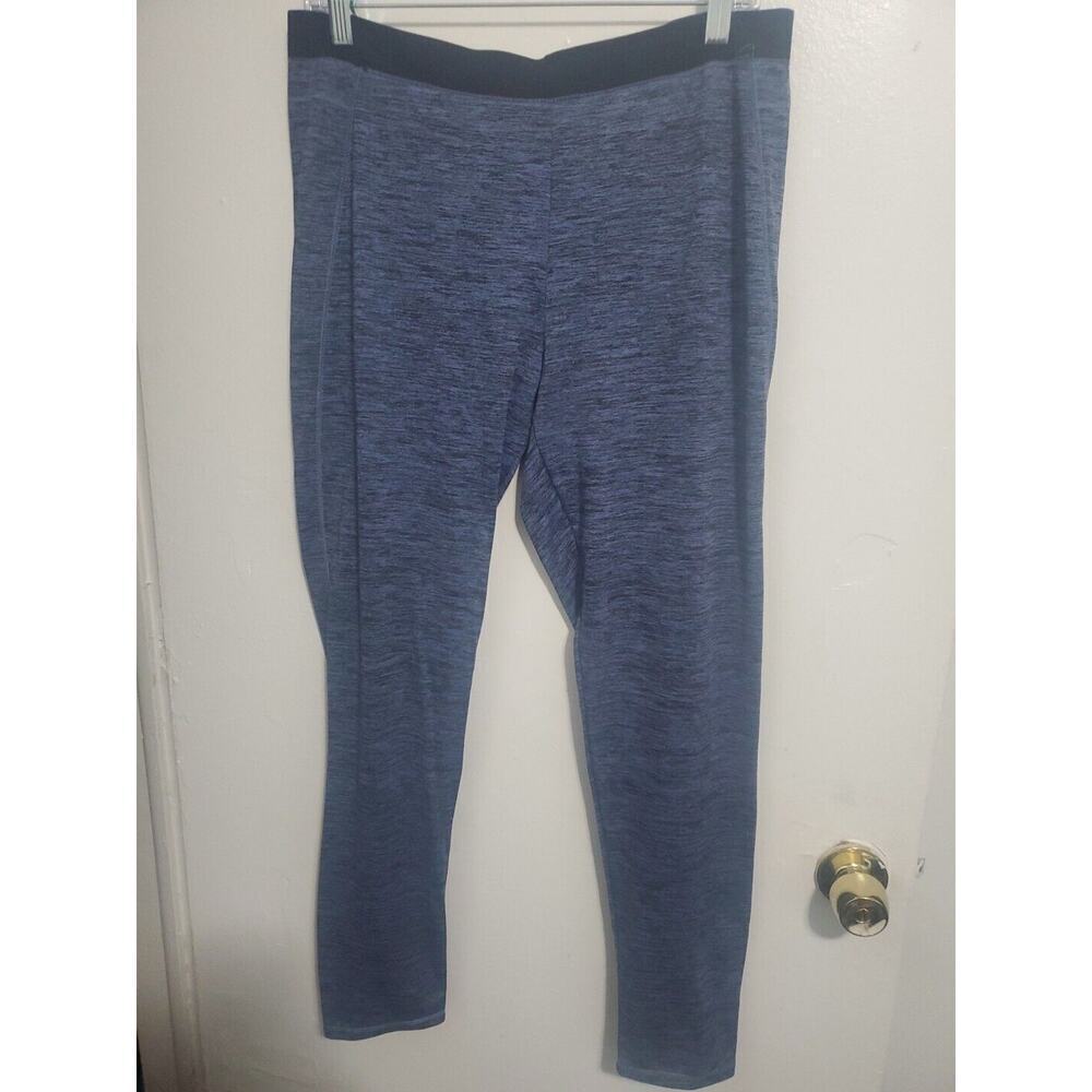 Climate Right, Cuddle Duds Leggings, Large, Blue/Black